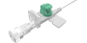 Enjeksiyon portu və ani flashback kameralı qanadları olan IV kanula (MAISFLEX)